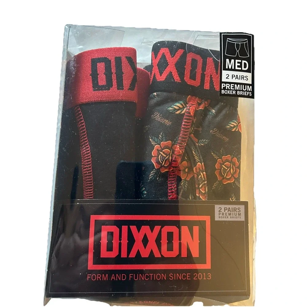 NIB Dixxon Flannel‎ Company  Men's Medium Premium Boxer Briefs 2 Pairs A Box